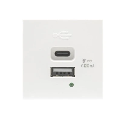 Cargador USB A USB C 21W